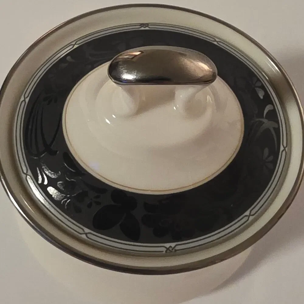Vintage Noritake Enchanteur 7701 Creamer Sugar‎ Bowl Set Fine China Japan